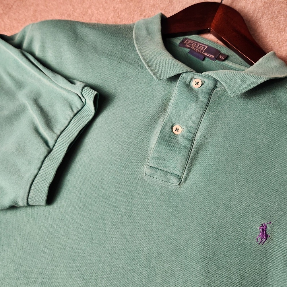 Polo Ralph Lauren Polo Shirt Mens XL Green Excellent‎ Short Sleeve Cotton Pique